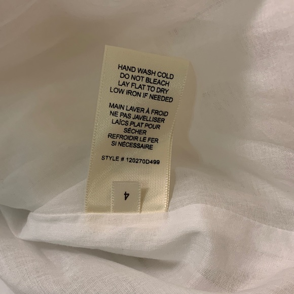 New Rebecca Taylor Ariana Eyelet Embroidered Wrap Dress White Size 4 - Picture 9 of 9